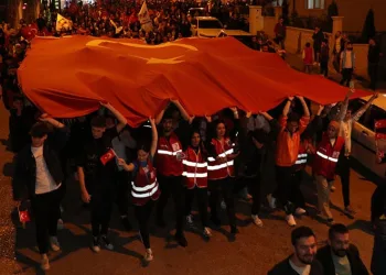 Havza’da fener alayı yürüyüşü düzenlendi