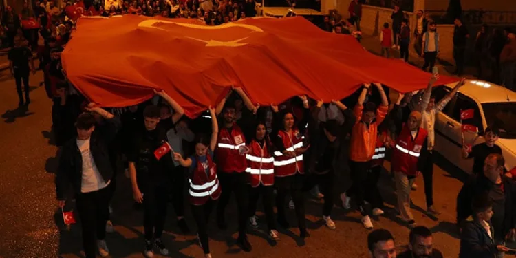 Havza’da fener alayı yürüyüşü düzenlendi