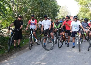 Uluabat’ın korunması için pedal çevirdiler