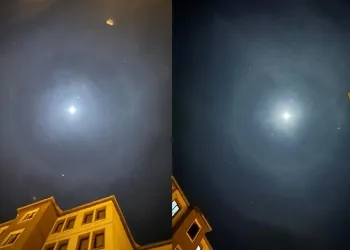 Yüksekova’da ay halesi