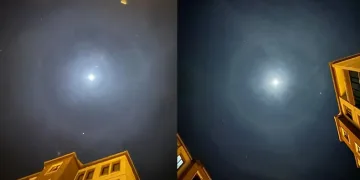 Yüksekova’da ay halesi