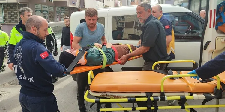 Dede torun kıl payı kurtuldu