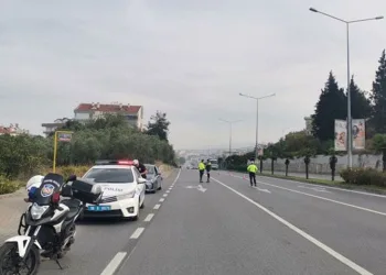 Mudanya’da radarla hız denetimi yapıldı