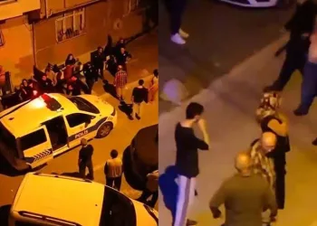 Babasını dövüp, mahalleli ile kavga etti