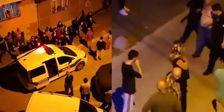 Babasını dövüp, mahalleli ile kavga etti