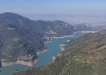 Yağışlar olmayınca su seviyesi düştü