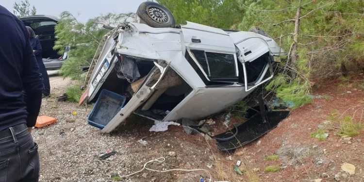 Bursa’da direksiyonda uyuyakaldı, canını zor kurtardı