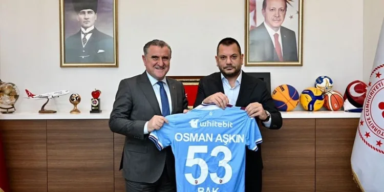 Trabzonspor Başkanı Ertuğrul Doğan, Bakan Bak’ı ziyaret etti