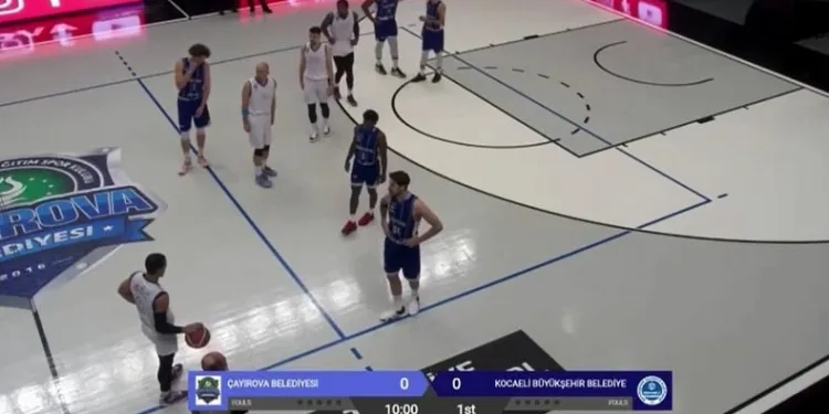 Basketbol maçında İsrail protesto edildi