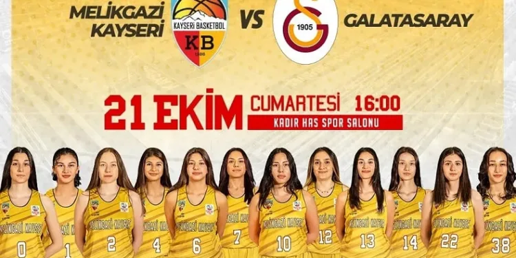 Melikgazi Kayseri Basketbol’a Gençler Ligi’nde ilk rakip Galatasaray