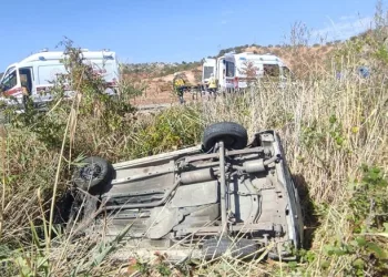 Otomobil takla attı: 5 yaralı