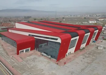 Çorum’da yapımı devam eden yeni spor salonu tamamlandı