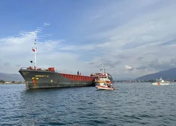 Kuru yük gemisinde patlama: 4 yaralı