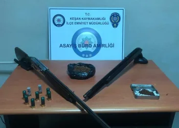 Keşan’da uyuşturucu operasyonu