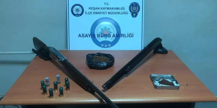 Keşan’da uyuşturucu operasyonu