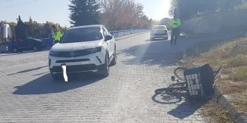 Cipin çarptığı bisiklet sürücüsü hayatını kaybetti