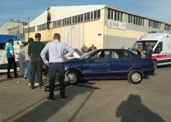 Çorum’da iki otomobil çarpıştı: 1 yaralı