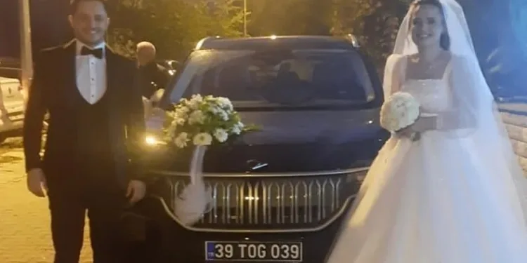 Togg gelin arabası oldu