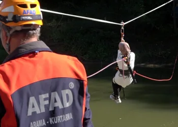 Bartın’da nefesleri kesen sel tatbikatı