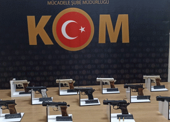 Erzurum’da el yapımı tabanca bulundu