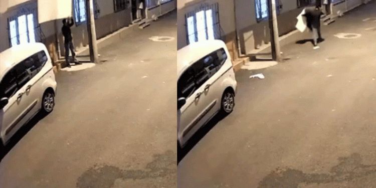 Balkona asılı halıyı böyle çaldı