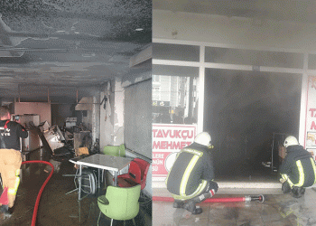 Afyonkarahisar’da iş yerinde yangın çıktı