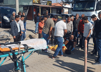Kamyonun çarptığı yaya ağır yaralandı