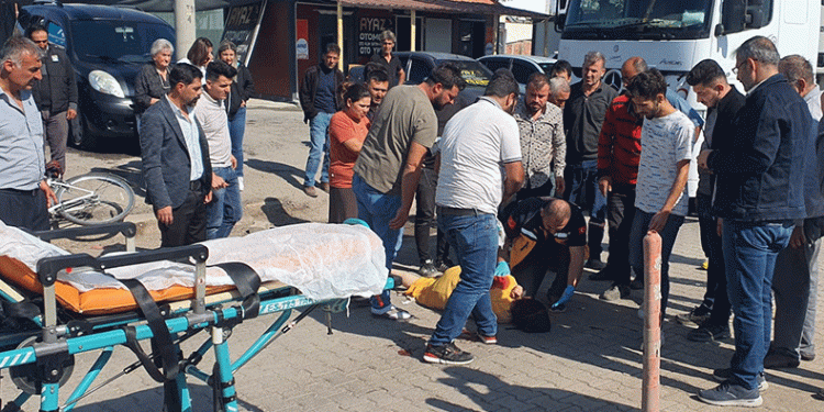 Kamyonun çarptığı yaya ağır yaralandı