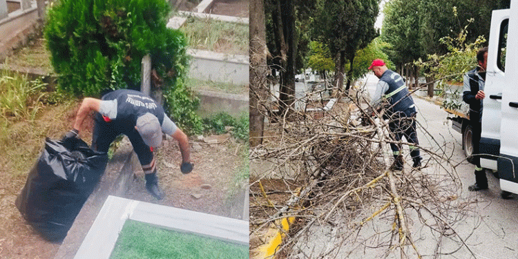 Körfez’de mezarlıklara genel bakım