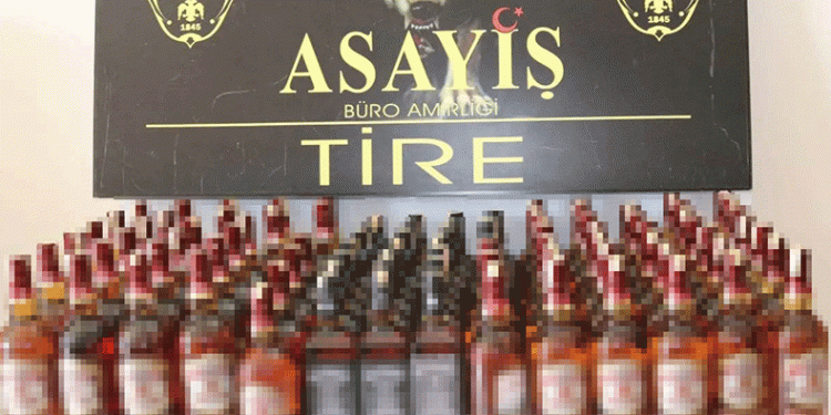 İzmir’de sahte alkol satan adrese baskın