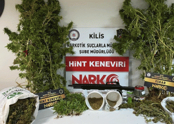 Kilis’te uyuşturucu operasyonu
