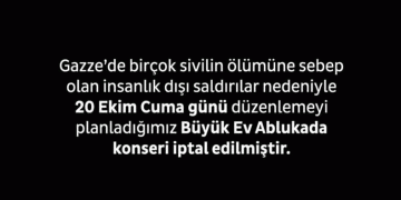Nilüfer Belediyesi’nden konser iptali