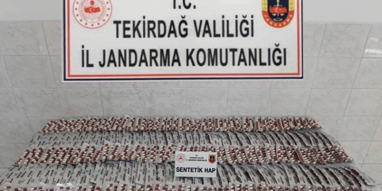 Çorlu’da binlerce sentetik hap bulundu