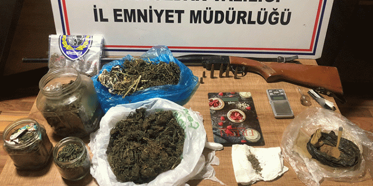 2 kg uyuşturucu ele geçirildi