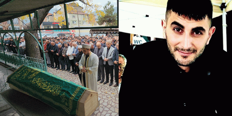 Kazada hayatını kaybeden genç defnedildi