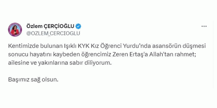 Başkan Çerçioğlu: “Başımız sağolsun”