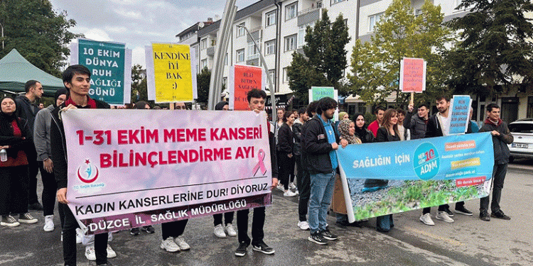 Sağlık için yürüdüler