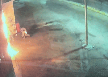 İş yerine molotoflu saldırı