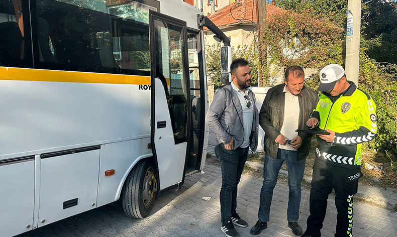 Beyşehir'de okul servisleri denetlendi
