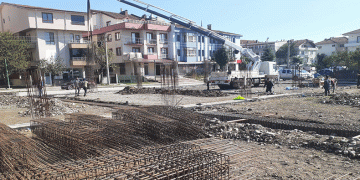 Pazaryeri inşaatının alt yapısı tamam