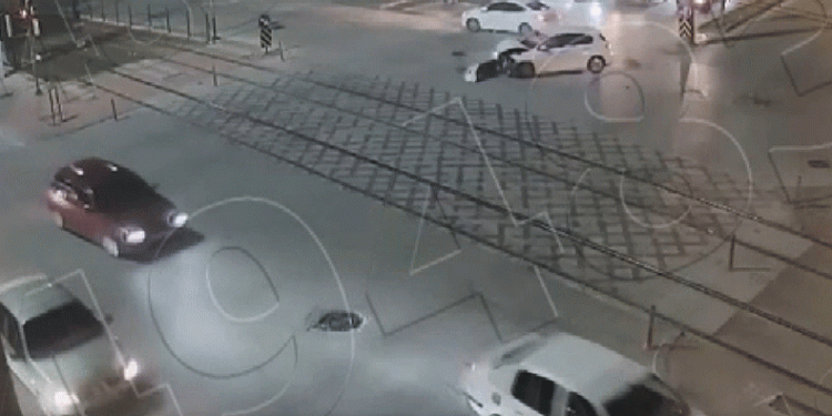 Gaziantep’teki trafik kazaları kamerada