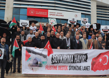Hakkari, Gazze’deki katliamı kınadı