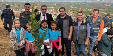 Burhaniye’de 100.Yılda 100 fidan dikildi