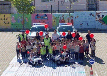 Okulda trafik eğitimi verildi