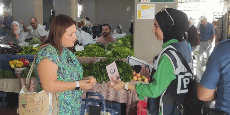 ‘Kadına şiddete hayır’ çalışması yapıldı