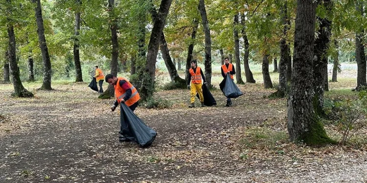 Bursa’da, piknikçilerin bıraktığı çöpleri topladılar