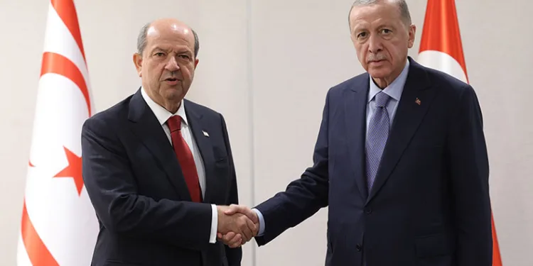 Cumhurbaşkanı Erdoğan Ersin Tatar ile görüştü