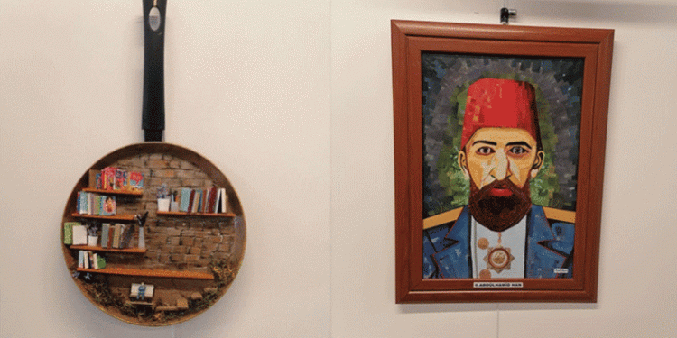 Atıklar sanat eserine dönüştü