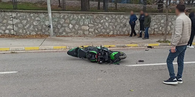 Yarış motoru sürücüsünün feci ölümü
