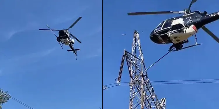 Yüksek gerilim hatları helikopterle temizlendi